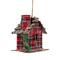 Plaid and Pine Needle Rustic Cabin Christmas Ornament - 4.25" - Red and Brown